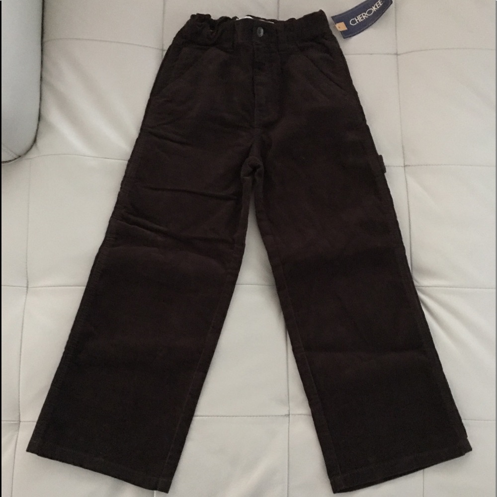 NWT Brown corduroy carpenter pants Boys Sz 7